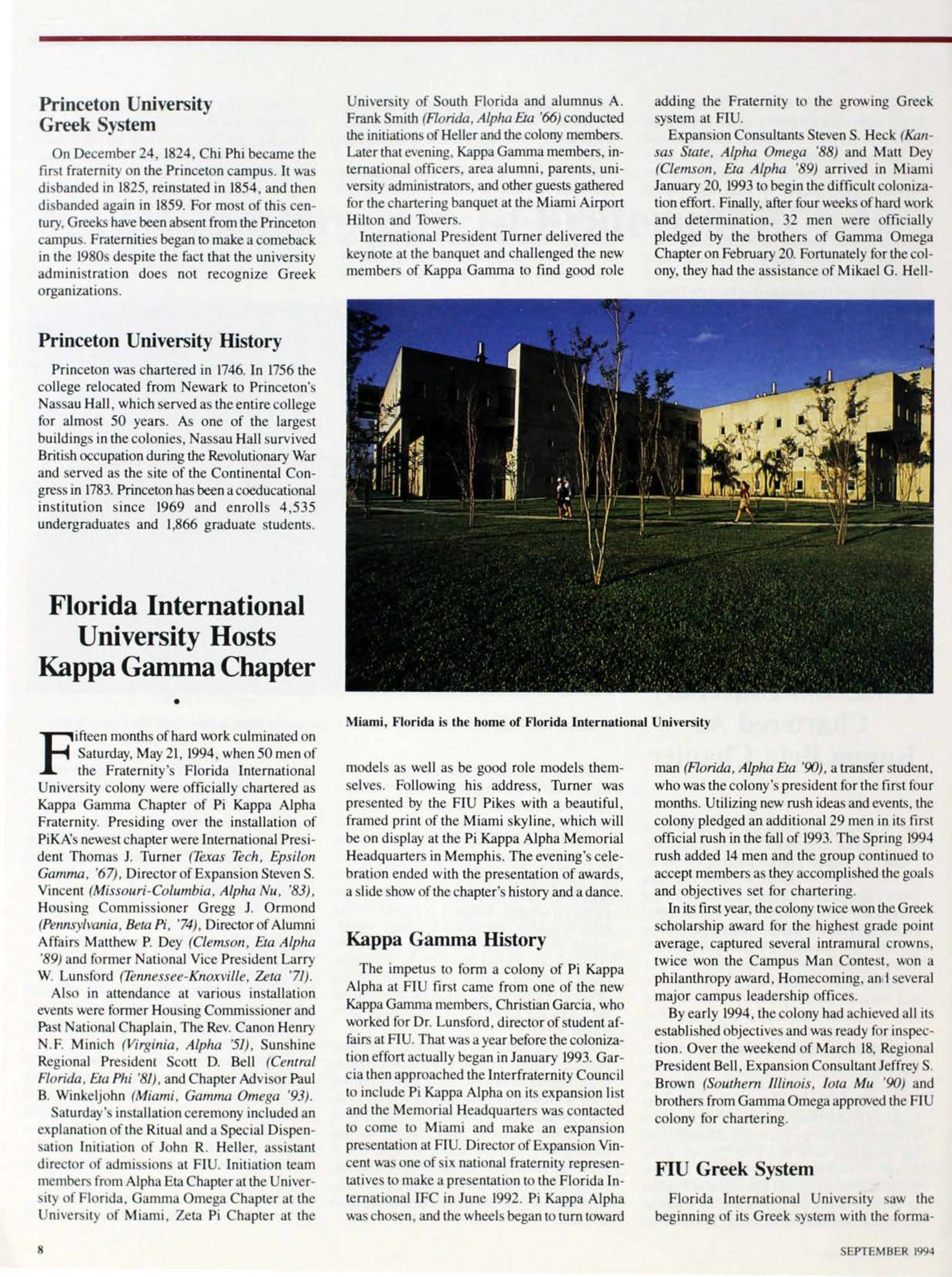 Expansion: Florida International University Hosts Kappa Gamma Chapter